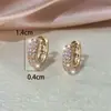 Brincos TEMU transfronteiriços novo estilo zircônia cúbica brincos de nicho de alta qualidade para mulheres brincos da moda e versáteis estilo francês