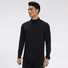 Ropa Deportiva de Exterior de Manga Larga de Secado Rápido para Hombre Primavera y Otoño Tops Deportivos de Media Cremallera Camiseta Ropa para Ciclismo Running Yoga Fitness
