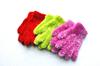 Guantes de plumón de plumas de color liso para adultos, cálidos a prueba de frío para invierno, para niñas y mujeres, lindos, de plumón y plumas, calidez invernal