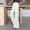 Calça Boca de Sino Feminina Primavera e Outono 2026 Nova Casual Estilo Coreano Slim Fit Levemente Flare Longa para Meninas Mais Velhas, Tendência Transfronteiriça