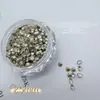 Joyas de Diamante de Zircón Redondo de 5A para Arte de Uñas Explosión Multifacética Nuevo Punto Estéreo de Fondo Puntiagudo Zircón Accesorios para Uñas