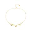 Collar de Acero de Titanio con Incrustaciones de Piedras para Mujer de Alta Gama Transfronterizo Acero Inoxidable Diseño Multicolor Sentido de la Forma Geométrica Exagerado Europa