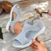 Nuevas Sandalias Planas Tejidas de Punta Abierta para Mujer 2026 Comercio Exterior Transpirables Suela Suave Chanclas Casuales de Playa wish