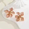 Explosiones europeas y americanas moda pendientes de flor de gota de aceite para mujer atmosféricos de alto nivel temperamento pendientes simples s925 pendientes al por mayor