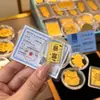 Pegatina para Teléfono Móvil de Oro Puro 999 Princesa Hazte Rica Foil de Oro Hazte Rico Rápido Pegatina para Refrigerador Año de la Oveja Ten Dinero para Gastar Tarjeta de Oro Regalo