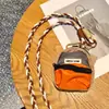 Cordão para Celular Transversal Longo Mini Pequena Bolsa para Moedas Pingente Artesanal Fofo Cabeça de Chave Armazenamento de Fone de Ouvido para Mulheres e Homens