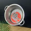 Cesta Coladora de Acero Inoxidable con Doble Asa para Lavar Verduras, Colador Doméstico para Lavar Arroz, Recipiente para Lavar Verduras de Cocina, Recipiente Colador de Frutas de Anillo Único con Agujeros Finos