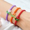 Pulsera roja tejida a mano Tulipán de venta caliente transfronteriza europea y americana, pulsera simple y fresca, suministro de puesto al por mayor