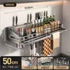 [Liquidación] Estante Multifuncional de Almacenamiento para Cocina, Portacuchillos de Pared sin Taladro, Especiero y Organizador de Utensilios