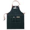Delantal de Mezclilla con Logo Impreso para Hombres y Mujeres, Barista, Tienda de Té de Leche, Ropa de Trabajo para Pintura Artística, Ropa de Casa sin Mangas Personalizada
