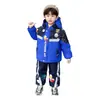 Conjunto de Parka de Polar Ultraman con Gafas de Tira Reflectante para Niños Otoño e Invierno Elegante para Niños Pequeños Moderno