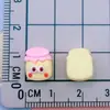Serie Mini Amarilla Exquisito Patrón Pegamento Cremoso DIY Ligas para el Cabello y Accesorios para el Cabello Materiales Hechos a Mano Accesorios de Resina Parches