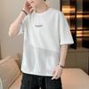 Camiseta de Manga Corta de Algodón Puro para Hombre Verano 2024 Nueva Moda Suelta Cómoda Talla Grande Ropa para Hombre Camiseta para Hombre Ropa de Pareja