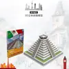 Quebra-Cabeças Estéreo Transfronteiriços, Série Arquitetônica Mundialmente Famosa, Auxílios de Ensino de Geografia, Modelos Montáveis DIY, Brinquedos de Ciência e Educação, Divertido