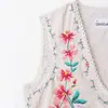 Comercio Exterior al Por Mayor Ropa para Mujer Estilo Europeo y Americano Transfronterizo Aliexpress Nuevo Chal con Tirantes de Algodón Bordado Floral Chaleco