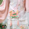 [Qian Li] Festival del Bote del Dragón Bolsa Hanfu de Bote del Dragón Guofeng Bordada Bolsa para Teléfono Móvil Bordada China Bolsa de Accesorios para el Festival del Bote del Dragón