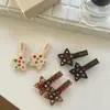 Grampo de Cabelo Estrela de Diamante Colorido Coreano para Mulheres 2025 Novo Grampo de Franja de Alta Qualidade Grampo Lateral de Cabelo Presilha Bico de Pato Acessório de Cabelo