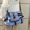2026 Nova Bolsa Transversal Estilo Japonês Ins Mochila Funcional de Utilidade Grande Capacidade para Homens Bolsa Mensageira da Marca Trendy para Estudantes Mulheres