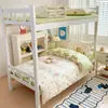 Juego de ropa de cama de tres piezas para dormitorio estudiantil, 100% algodón Clase A, estilo sábana bajera, sábana 100% algodón 90x190 para litera y funda de edredón