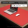 Alfombrilla de ratón de cuero de color sólido tamaño extragrande para escritorio de oficina alfombrilla de escritorio logo publicitario grande para prueba de mapas alfombrilla de cuero venta al por mayor