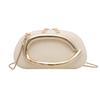 Bolso Metálico Pequeño Personalizado 2025 Primavera Nueva Moda Diseño Simple Estilo Occidental Bolso de Caja de Hombro de Muñeca para Mujer