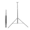 Trípode de Acero Inoxidable de 2.8m Soporte para Luz de Fotografía Equipo de Fotografía de Estudio con Amortiguación de Resorte Incorporada Soporte para Transmisión en Vivo