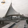 Estructura de membrana para parasol de paisaje cuadrado, ingeniería de estructura de membrana de tensión de PTFE, ingeniería de estructura de membrana para toldo