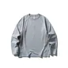 Yidao Vintage 2026 Otoño Nuevo Estilo Montaña Exterior Bloque de Color Holgada Casual Deportiva Cuello Redondo Manga Larga Secado Rápido Camiseta