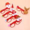 Fábrica direta de Natal óculos Papai Noel crianças desenhos animados óculos armação chifre óculos moda óculos adultos
