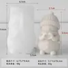 Jiahui Mei Vela Aromática con Forma de Muñeco de Nieve Hecha a Mano Molde de Silicona Adorno de Velas de Muñeco de Nieve Navideño DIY