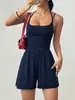 2026 Estilo Veraniego Transfronterizo Europeo y Americano Nuevo para Mujer Mono Casual sin Tirantes de Verano Pierna Ancha Ajuste Holgado