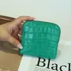 Organizador de joyería, monedero, tarjetero y llavero de piel de grano superior con patrón de cocodrilo, transfronterizo, gran capacidad, portátil