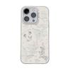 Ins Flor Hueca Mariposa para Funda de Teléfono Móvil Apple 15promax iPhone14 Color Plata 13 Creativo 12/11