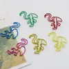 Clips para Papel de Flamenco Coloridos de Venta Caliente Transfronteriza Clips para Papel de Animales de Dibujos Animados Clips para Papel con Forma Especial Suministros de Oficina Creativos