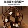 Estante de Almacenamiento para Tazas de Té de Escritorio, Estante de Exhibición Multicapa para Uso Doméstico, Pequeña Decoración de Mesa de Té Estilo Chino, Estante de Almacenamiento para Juegos de Té