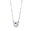 Colar de Prata de Lei S925 com Pedra da Lua Pingente Redondo Feminino Estilo Coreano Simples Corrente de Clavícula Elegante para Namorada Corrente Curta