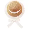 Sombreros para Niños, Sombreros de Paja Finos de Verano para Niñas, Sombreros de Pescador Transpirables de Verano para Niñas, Sombreros de Princesa Modernos para Bebés