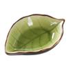 Hoja Cerámica Plato Pequeño Estilo Japonés Plato para Salsa Cocina Plato para Vinagre Plato para Salsa Plato para Condimentos Plato para Aperitivos Plato para Salsa de Soya Plato Plato