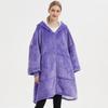 Manta Perezosa con Capucha Casual para el Hogar Cardigan con Cremallera para Pareja Ropa Perezosa Manta Portátil Sudadera Manta Pijama