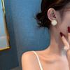 Pendientes cuadrados sencillos de diamantes con diseño de nicho, pendientes retro de alta gama para mujer, pendientes elegantes de lujo ligeros y combinables, venta al por mayor