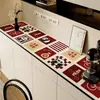 Alfombrilla Protectora para Aparador de Dibujos Animados, Alfombrilla para Mesa de Mueble de TV, Mantel Largo, Tela Cubierta de Lujo Ligero de Gama Alta, Alfombrilla para Encimera de Zapatero