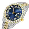 Cielo Estrellado Aleación Incrustada de Diamantes Negocios Lujo Reloj Electrónico para Hombre Calendario Reloj de Cuarzo Venta al por Mayor Reloj Cielo Estrellado