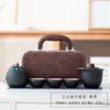 Caixa de presente Jiangshan Zhenzang, um bule, quatro xícaras e jarra, conjunto de chá Kung Fu portátil para atividades ao ar livre, personalização de presentes de Natal para empresas e empresas