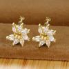 Aretes de aguja de plata S925 estilo ins transfronterizo europeo y americano, turquesa, circonita, combinan con todo, aretes personalizados simétricos ojo de caballo, aretes