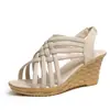 Sandálias de Salto Grosso para Mulheres, Saltos Plataforma de Verão, Novo Estilo de Verão 2026, Sapatos Femininos da Moda Boca de Peixe, Solado Plataforma, Sandálias Elegantes de Salto Alto para Mulheres