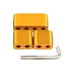 Clips de Cable para Modificación de Coche, Juego de Tres Separadores de Cables de Bujía, Soporte Fijo, Clip de Cable de Cuatro Agujeros