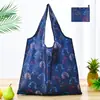 Bolsa de compras plegable de gran capacidad, bolso de mano portátil para supermercado, impresión de logotipo, bolsa de almacenamiento 190T, directo de fábrica