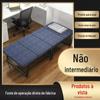 Cama Dobrável de Esponja com Folhas Dobráveis Cama Dobrável Portátil Cama para Intervalo de Almoço no Escritório Cama Simples para Acompanhante de Adulto Venda por Atacado