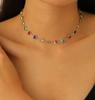 Pulseira Colar Cor Amor Estilo Ins Europeu e Americano Personalizado Liga Formato de Coração Dopamina Pulseira Celebridade da Internet para Mulheres