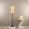 Maniquí de Tienda de Ropa Exhibición de Ventana Maniquí Femenino de Medio Cuerpo Accesorios Maniquí de Enseñanza Modelo de Exhibición para Ropa Femenina Busto Pequeño